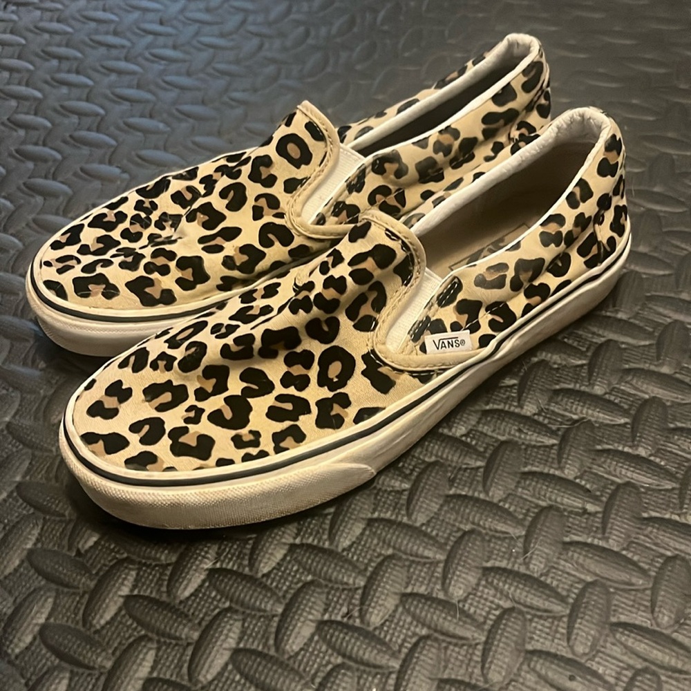 Cheetah Slip on Vans
